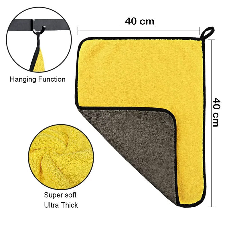 Microfiber Car Cleaning Towels Soft Pack Of 2