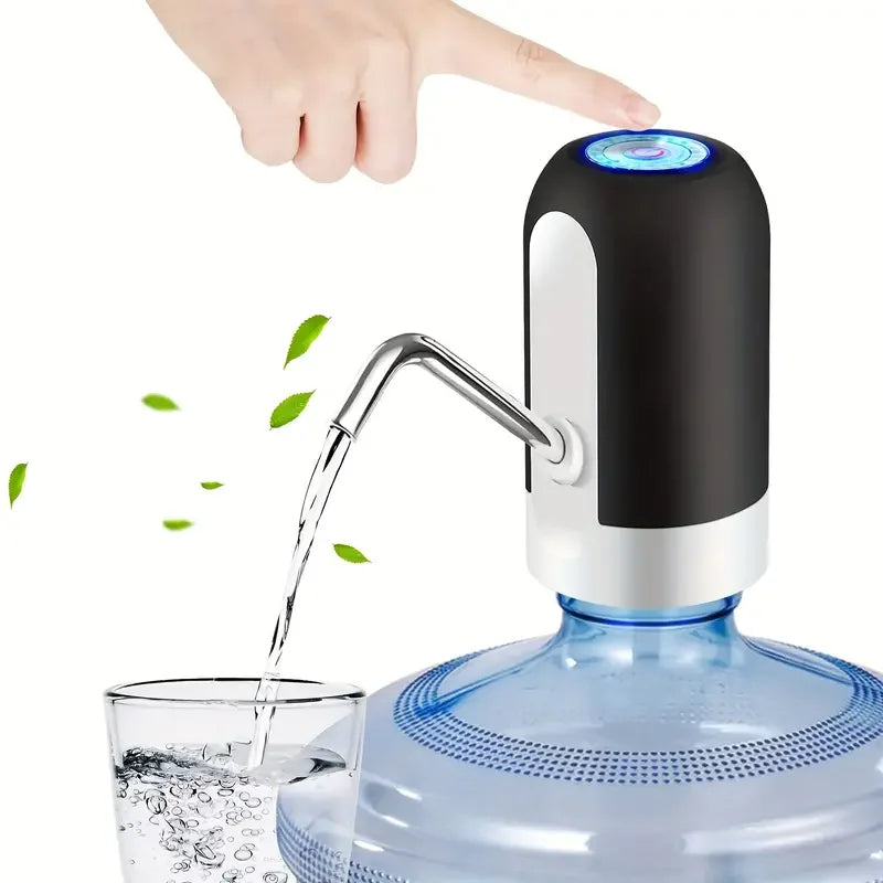 USB Rechargeable Electric Water Bottle Pump Automatic Drinking Water Dispenser with Power Switch