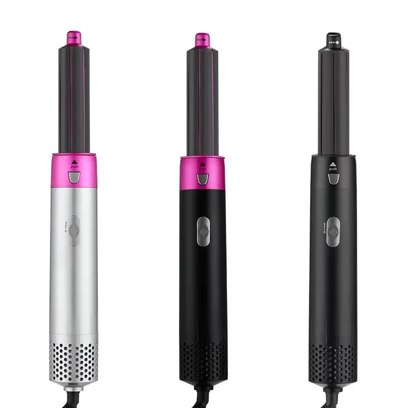 Five-In-One Automatic Curling Iron Brush Straight And Curl Hair Styling Comb