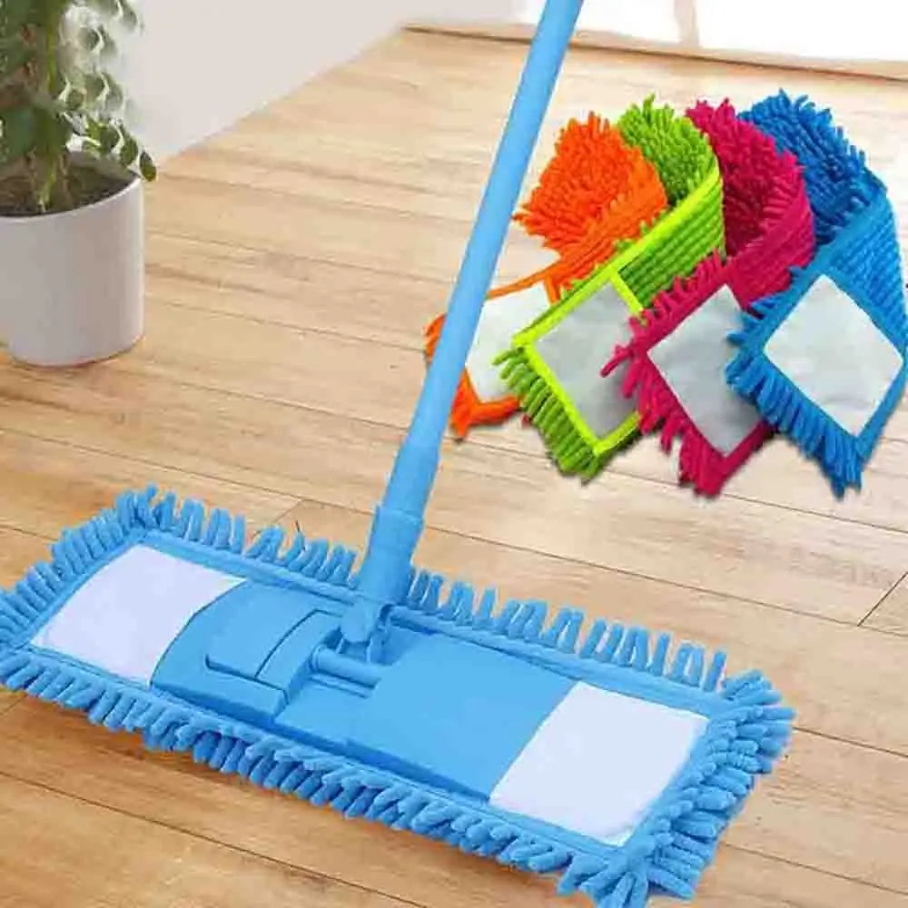 Replaceable Flat Mop Replacement Cloth Floor Cleaner Mop Head Microfiber Dust Cleaning Pad