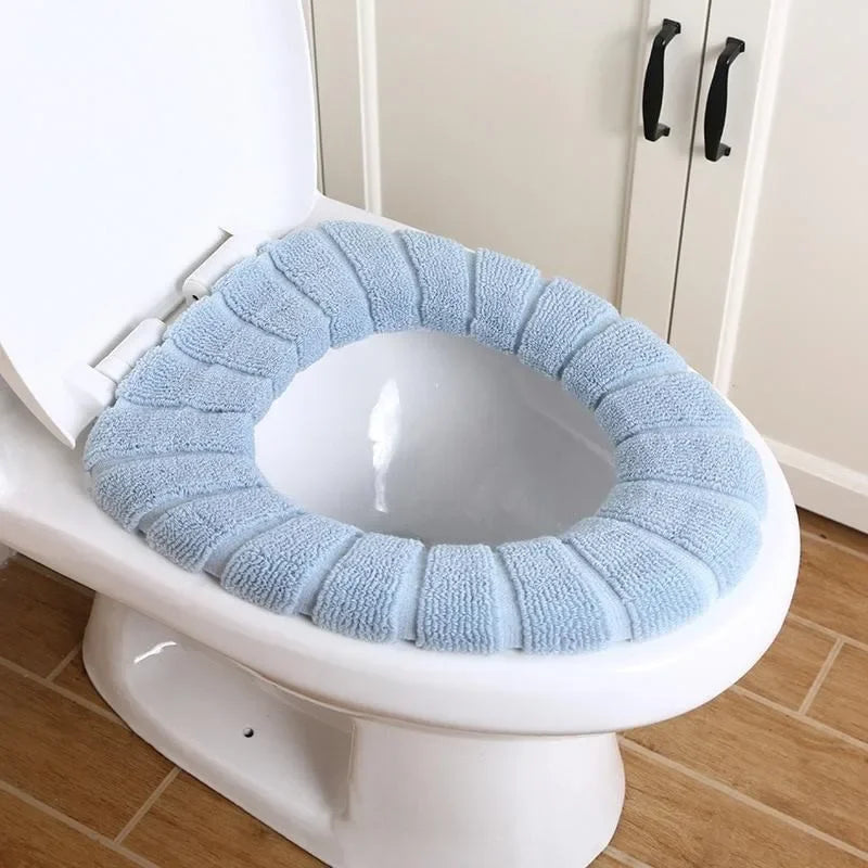 Toilet Seat Cover Warm Soft Acrylic Washable Mat Home Decor Closestool Mat Seat Case