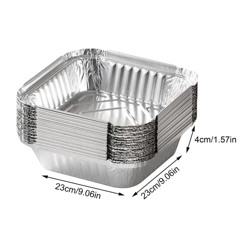 Disposable Aluminum Baking Pans Rectangular Oven & Air Fryer Trays