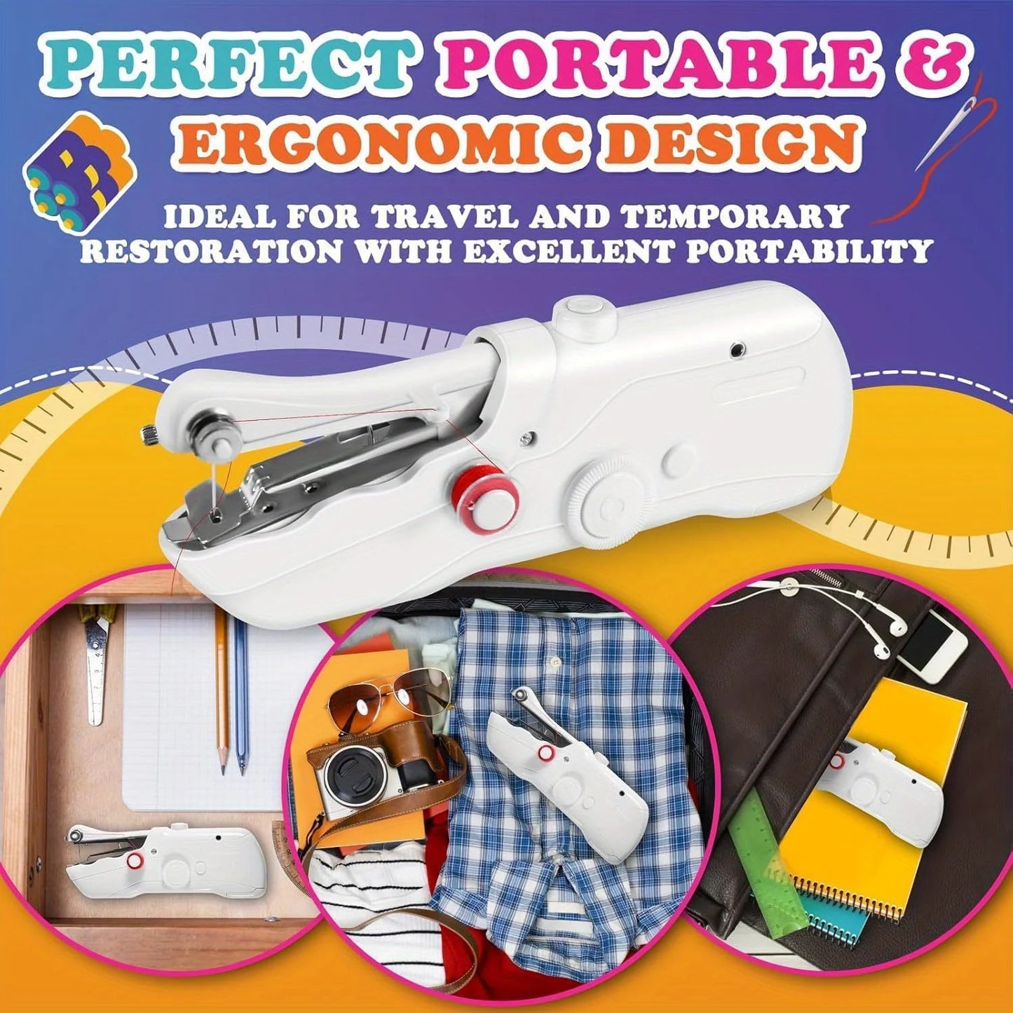 USB Portable Handheld Compact Sewing Machine