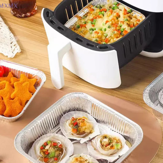 Air Fryer Aluminum Foil Pan Round/Square Oven BBQ