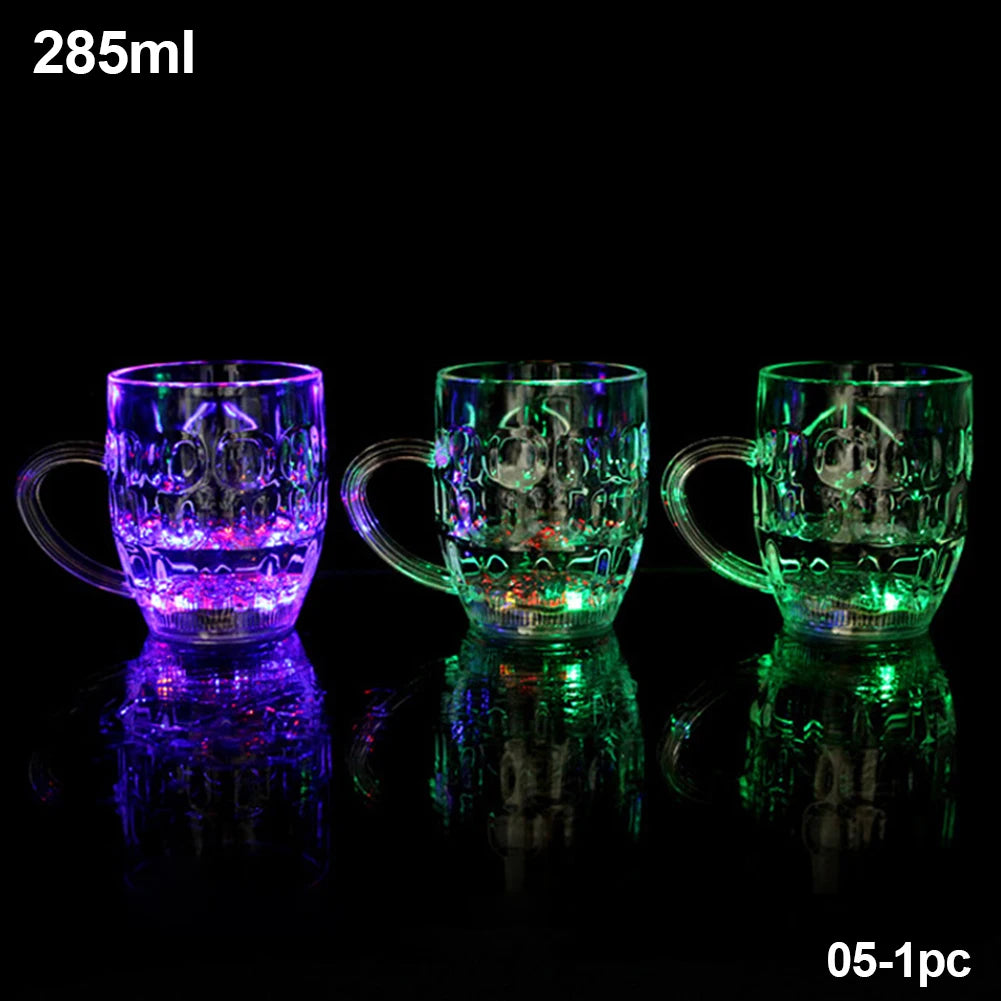 New LED Automatic Glowing Cup Flashing Cup Water Beverage Drinking Glass Party Decorative Supplies