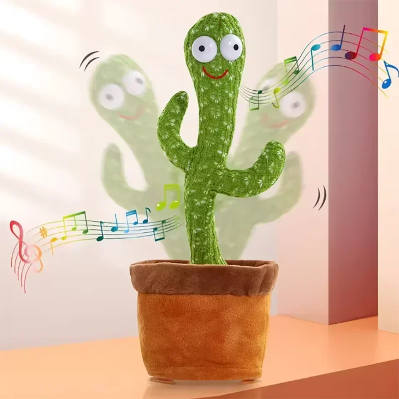 Dancing Cactus Song Speaker Talking Usb Battery Voice
