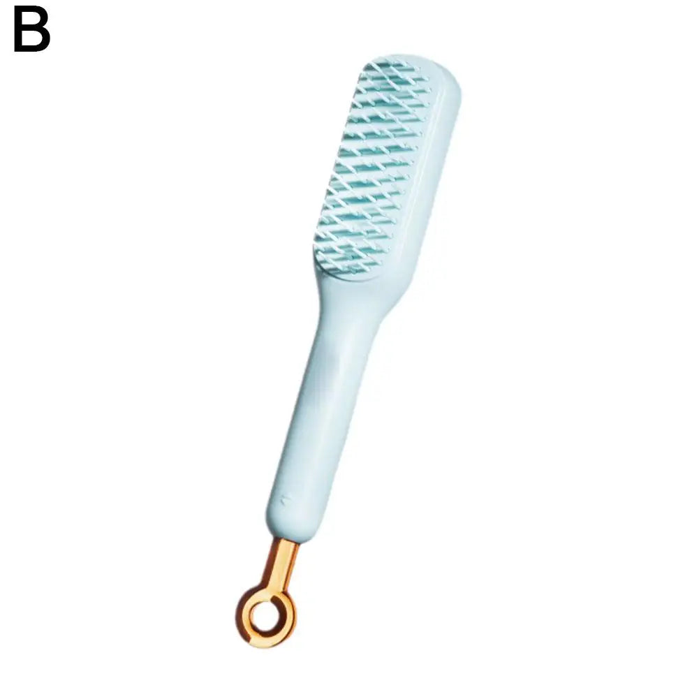 Retractable Comb Self-cleaning Hair Brush Anti-static