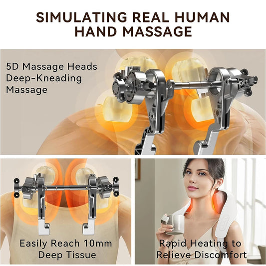 2025New Multi Functional Electric Shoulder Neck Massager Targets Trapezius Muscle