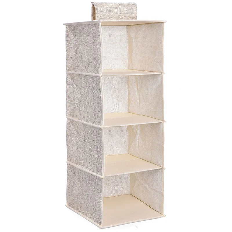 5Layers Hanging Closet Drawer Style Storage Bag Wardrobe Storage Organizer