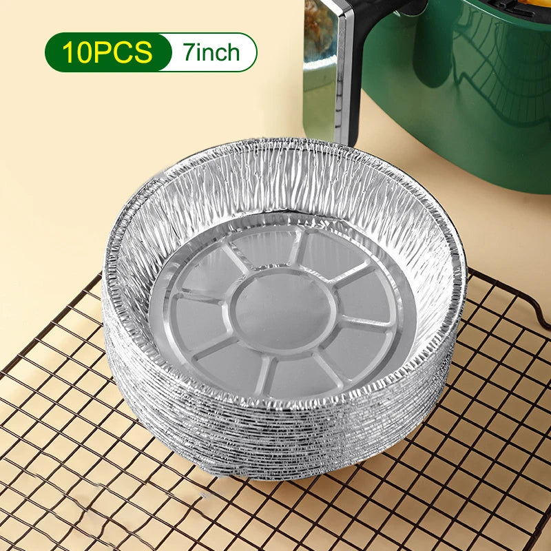 Air Fryer Aluminum Foil Pan Round/Square Oven BBQ