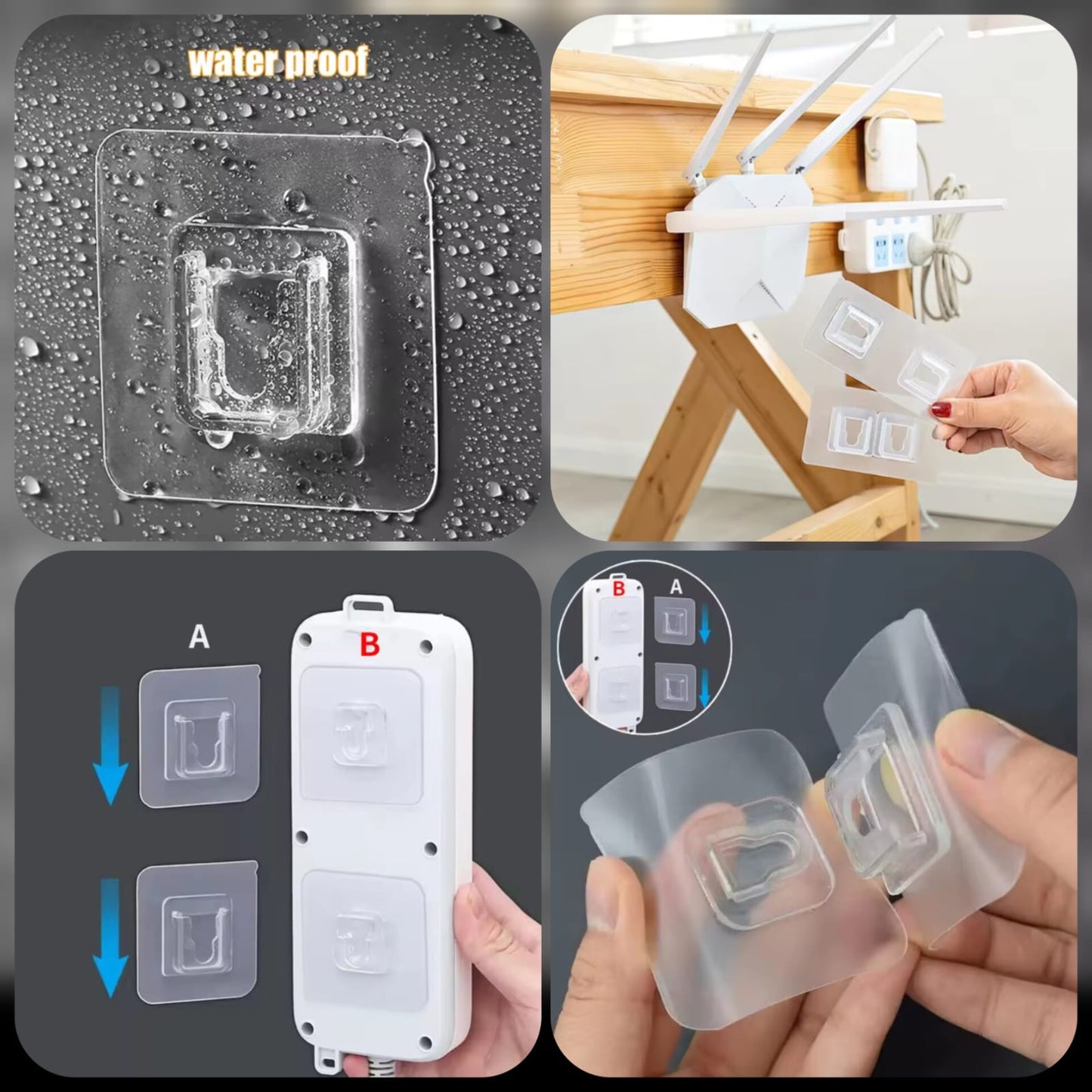 Double Sided Sticks Hook (Pack of 5 )