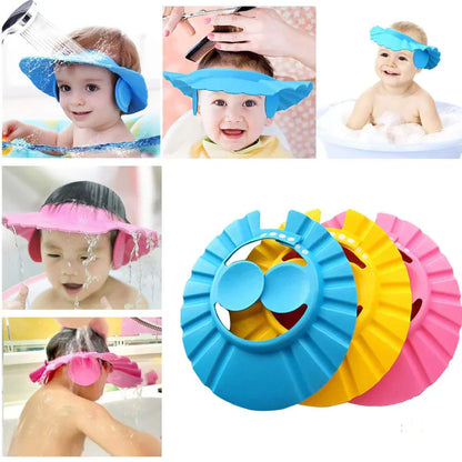 Baby Shower Cap With Ear Protection Pack Of 2