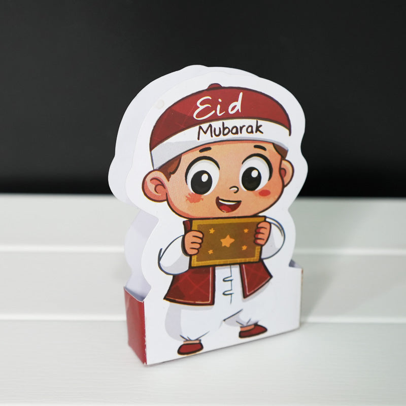 Premium Eidi Tuck Cards for Kids – Pack of 10 | Cute Eid Money Gift Envelopes