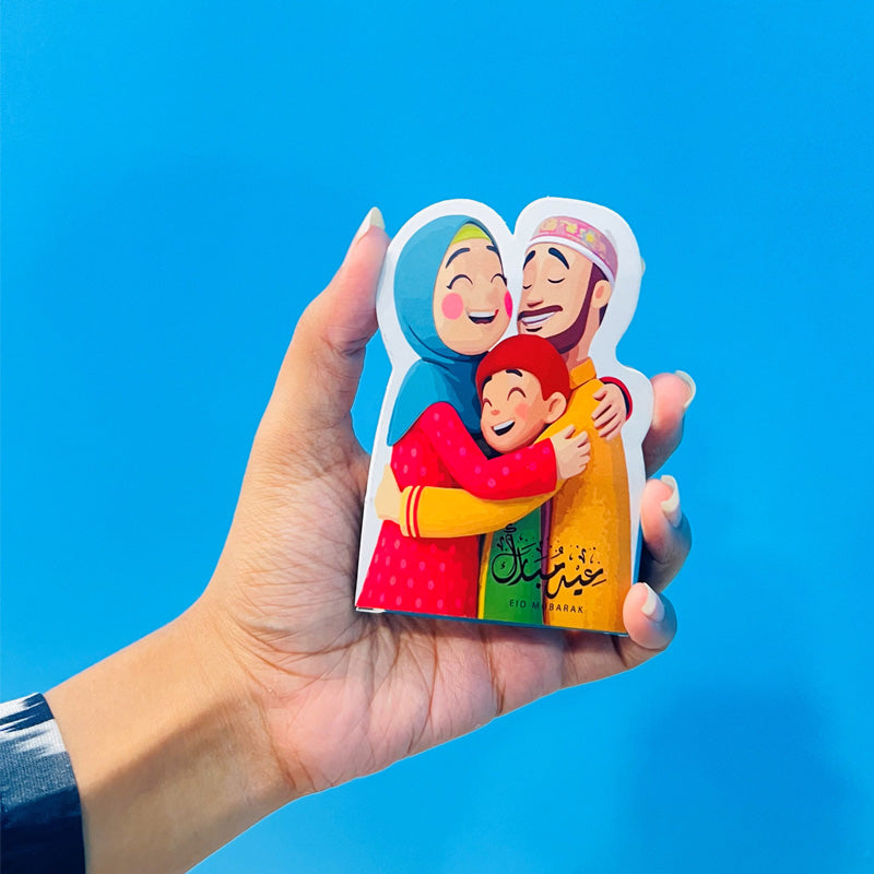 Premium Eidi Tuck Cards for Kids – Pack of 10 | Cute Eid Money Gift Envelopes