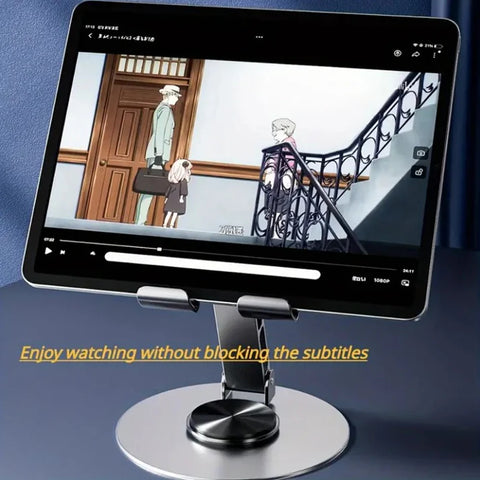 Metal 360° Rotating Desktop Mobile Stand – Adjustable Phone and  Holder