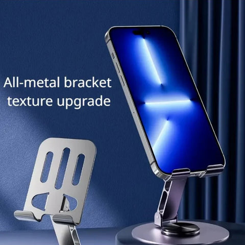 Metal 360° Rotating Desktop Mobile Stand – Adjustable Phone and  Holder