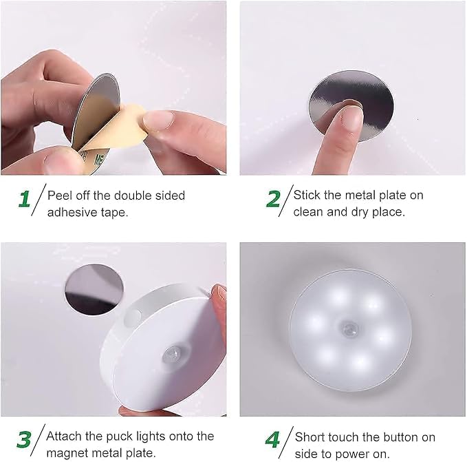 Rechargeable Motion Sensor Adhesive Led Light for Home