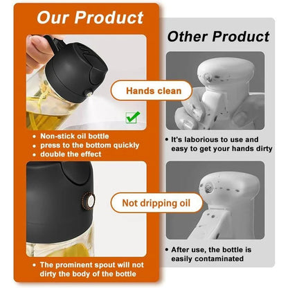Oil Spray Oil Bottle Dispenser, Kitchen Gadgets.