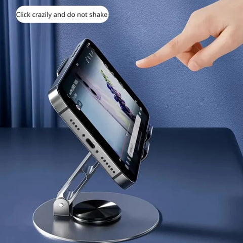 Metal 360° Rotating Desktop Mobile Stand – Adjustable Phone and  Holder