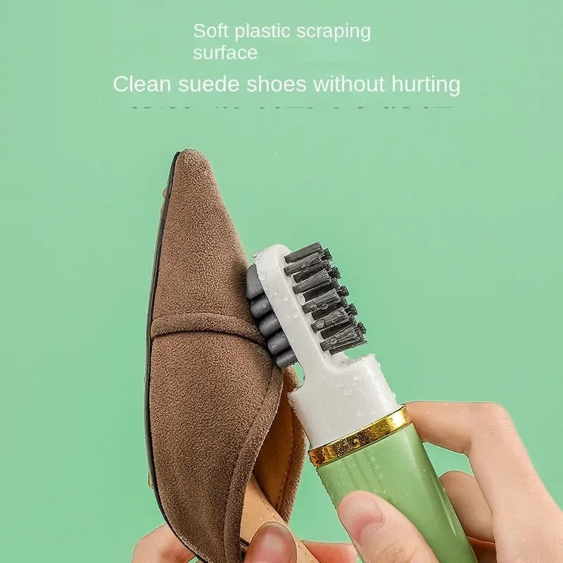 3in1 Shoe Brush with Dispensing Bottles