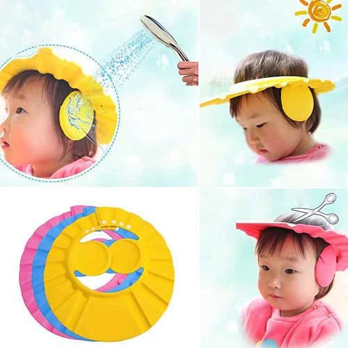 Baby Shower Cap With Ear Protection Pack Of 2