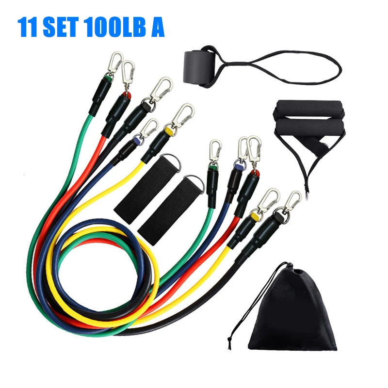 Resistance Bands Set 150 LBS Sports Elastic Bands Rubber Bands