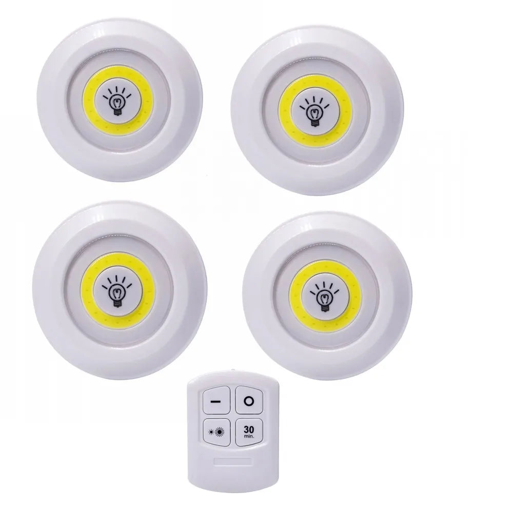 Dimmable LED Under Cabinet Light with Remote Control Battery Operated LED Closets Lights Wardrobe Bathroom lighting