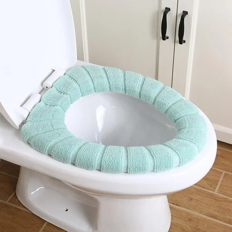 Toilet Seat Cover Warm Soft Acrylic Washable Mat Home Decor Closestool Mat Seat Case