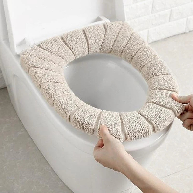 Toilet Seat Cover Warm Soft Acrylic Washable Mat Home Decor Closestool Mat Seat Case