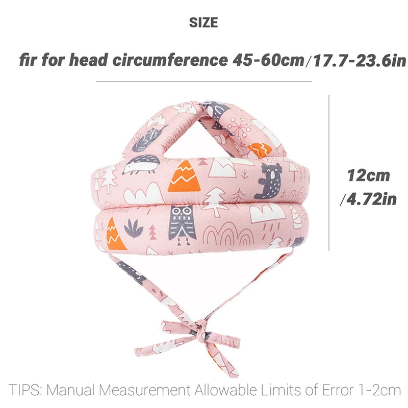Adjustable Baby Safety Helmet Soft Comfortable Head Protection
