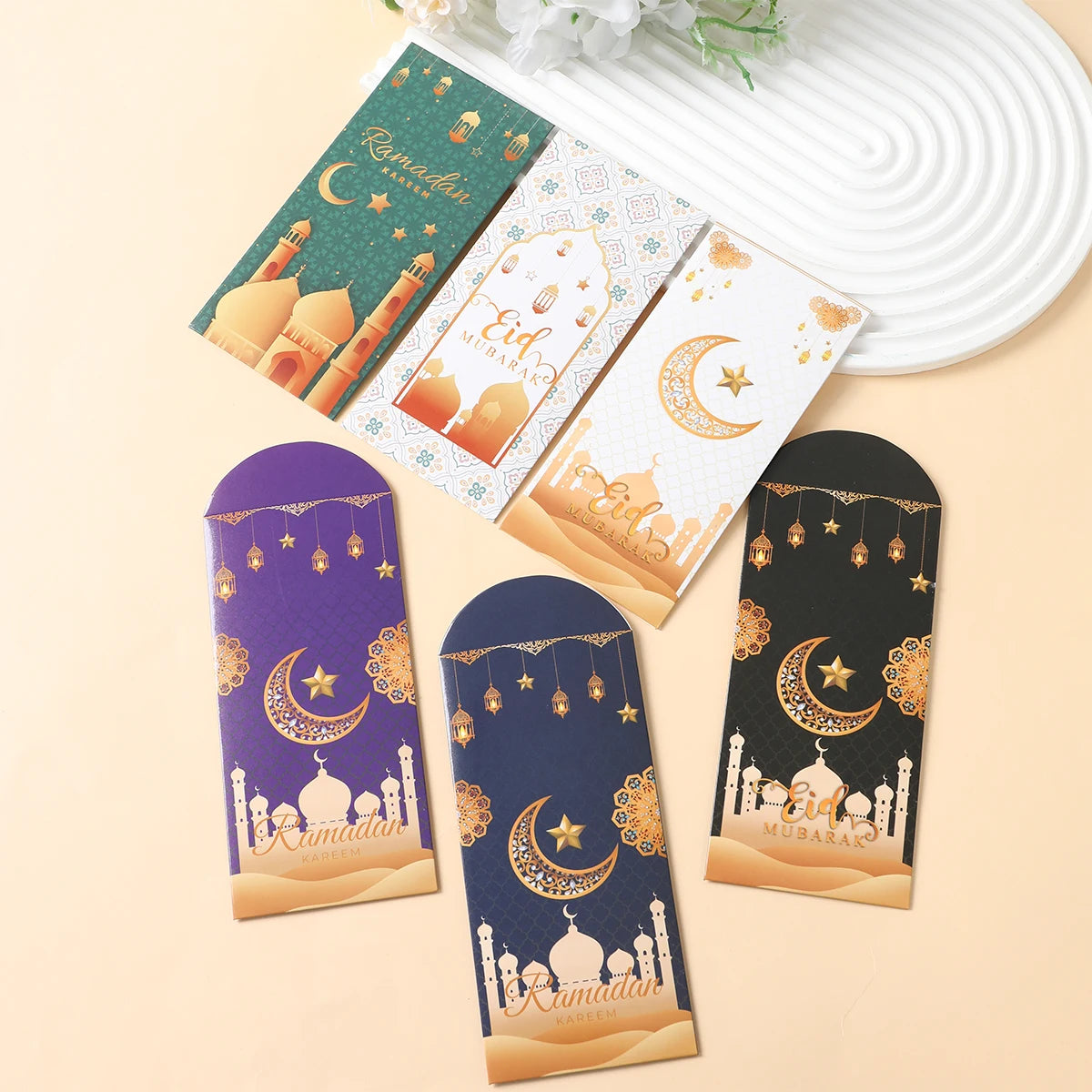 Eid Mubarak Envelopes Money Gift Bag Card Holder