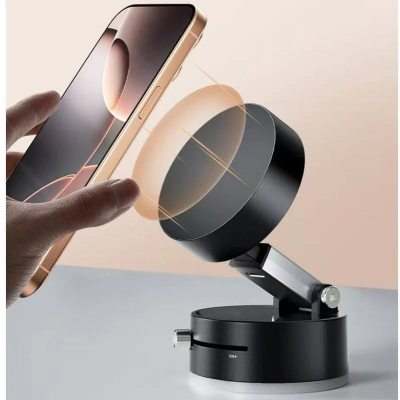 Car mobile phone magnetic Stand 2025 New type suction cup vacuum
