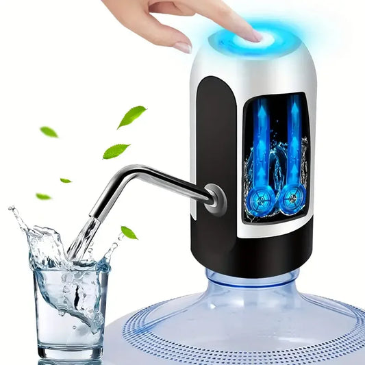 USB Rechargeable Electric Water Bottle Pump Automatic Drinking Water Dispenser with Power Switch