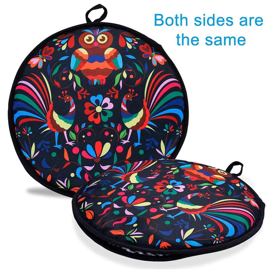Microwaveable Tortilla Warmer 1PC Thermal Fabric Holder for Naan Bread, Pizza, Taco, Home Party & Family Meals