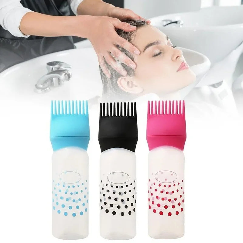 1Pcs Professional Refillable Hair Dye Applicator Brush Bottle