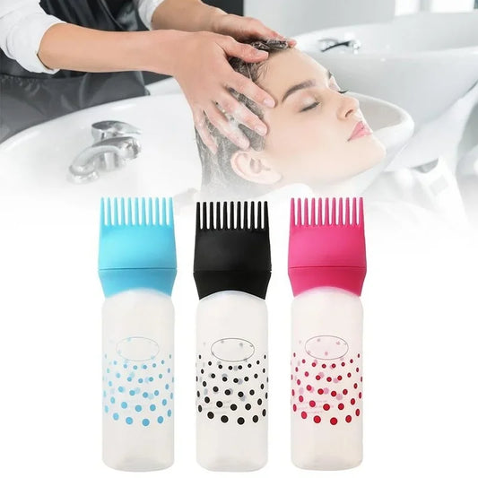 1Pcs Professional Refillable Hair Dye Applicator Brush Bottle