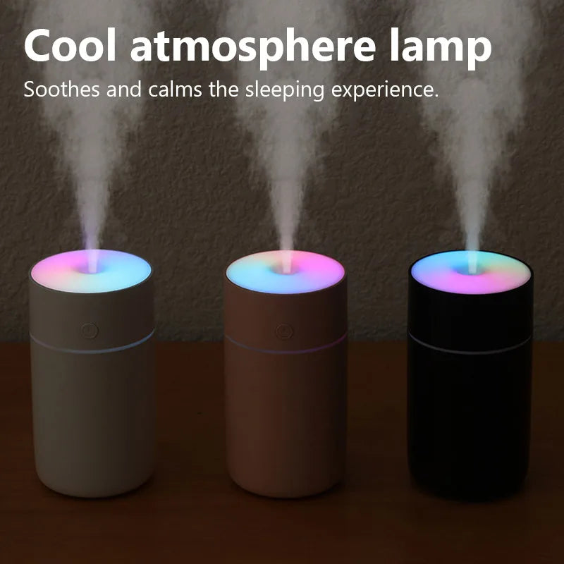 Wireless Portable Air Humidifier USB Rechargeable  Home Car Mini Aroma Diffuser Colorful Essential Oil humidificador