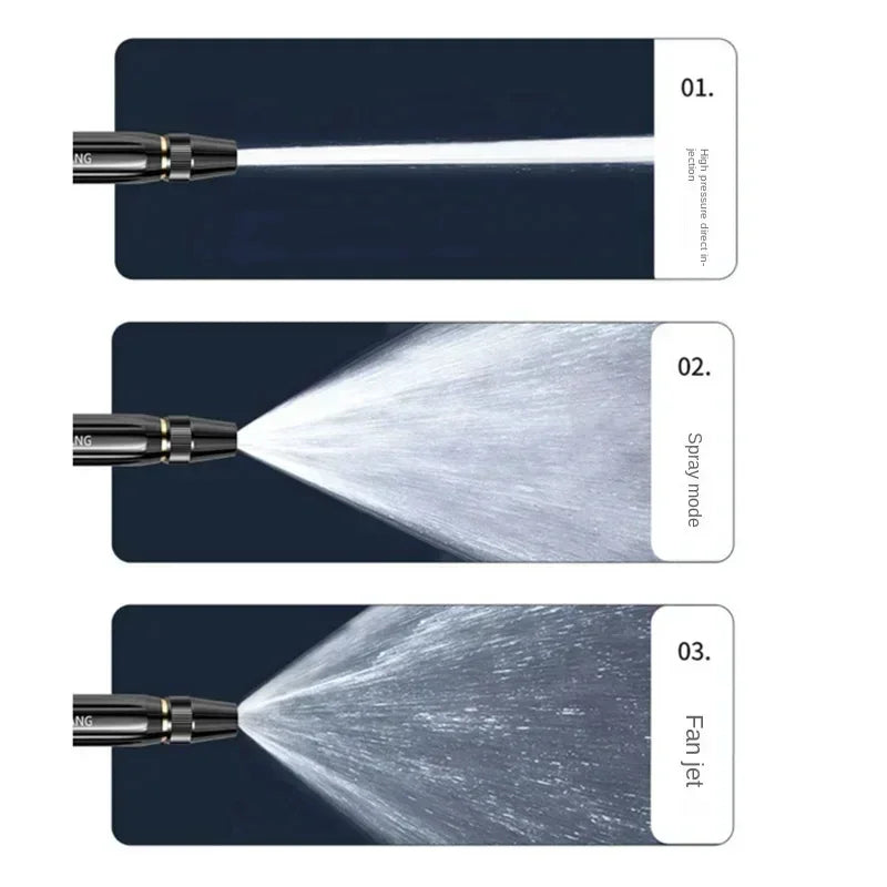 High-Pressure Water Gun Household Car Wash Water Black Car Wash Nozzle