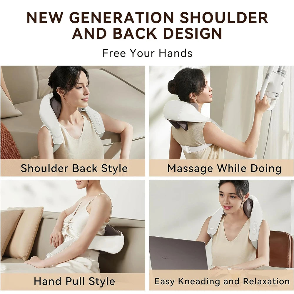 2025New Multi Functional Electric Shoulder Neck Massager Targets Trapezius Muscle