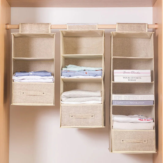 5Layers Hanging Closet Drawer Style Storage Bag Wardrobe Storage Organiser