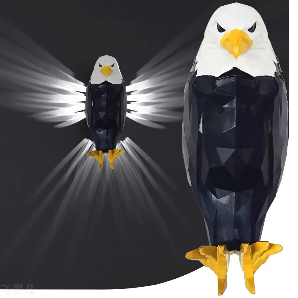Creativity 3D Bald Eagle Wall Night American Eagle Night Light Decoration Wings of Light