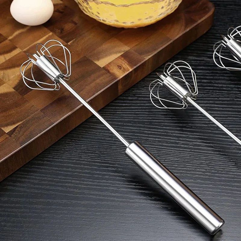 Kitchen Stainless Steel Whisk Hand Pressure Semi-automatic