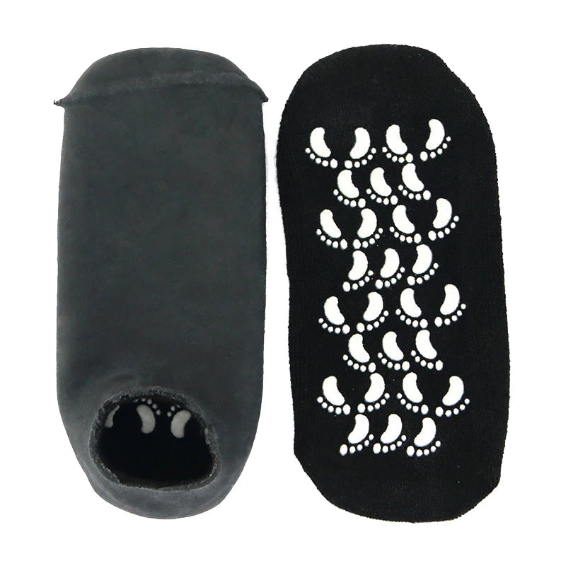 1Pair Multi Colored Essential Oil Moisturizing Socks Gloves For Dry Cracked
