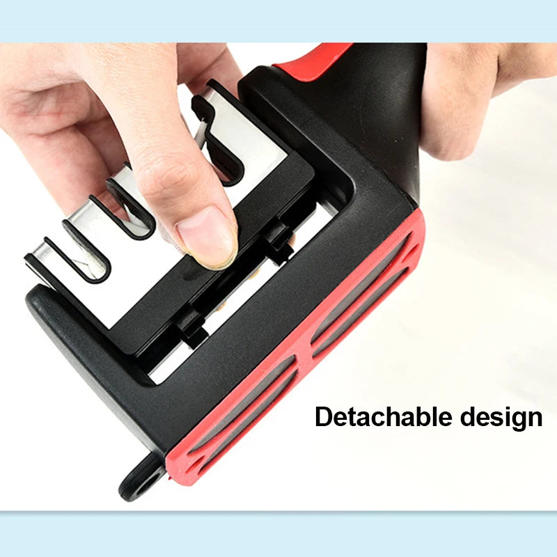 3-Stage Professional Knife Sharpener – Diamond, Tungsten Steel & Ceramic Sharpening Tool