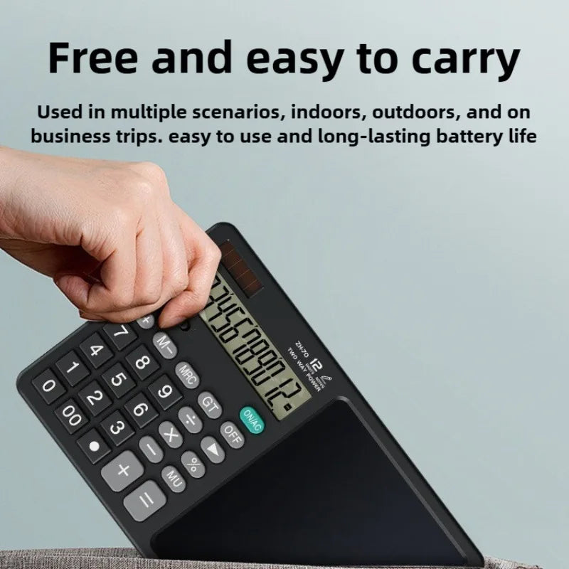 Foldable Scientific Calculator with Writing Drawing Tablet LCD Large Display