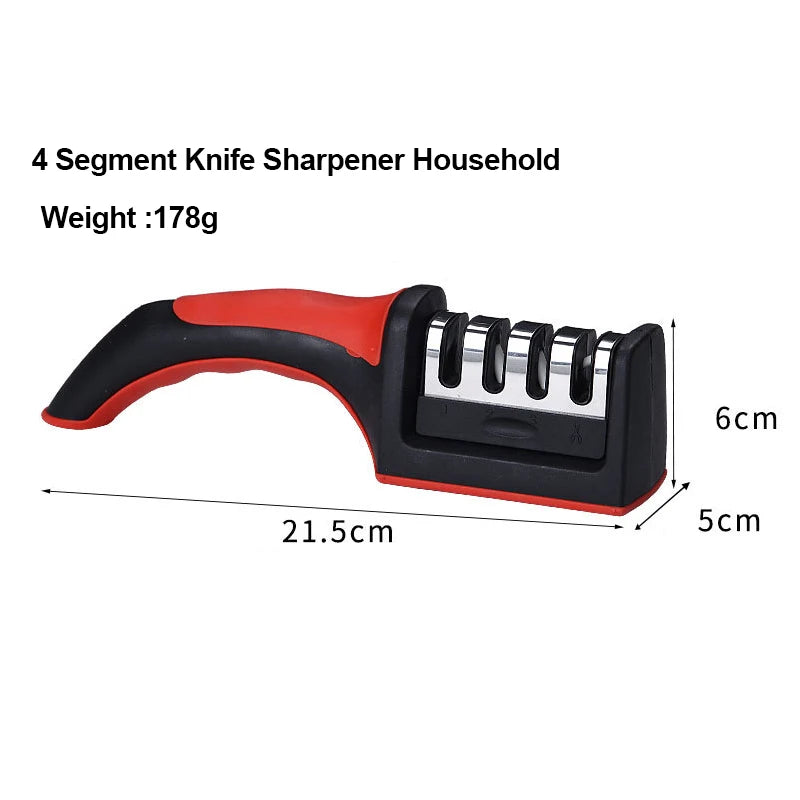 3-Stage Professional Knife Sharpener – Diamond, Tungsten Steel & Ceramic Sharpening Tool