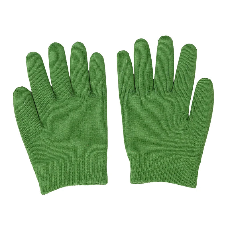 1Pair Multi Colored Essential Oil Moisturizing Socks Gloves For Dry Cracked