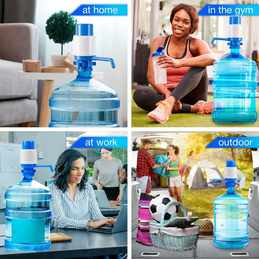 Manual Water Dispenser, Healthy Hydration, Adjustable Bucket Pump, Suitable