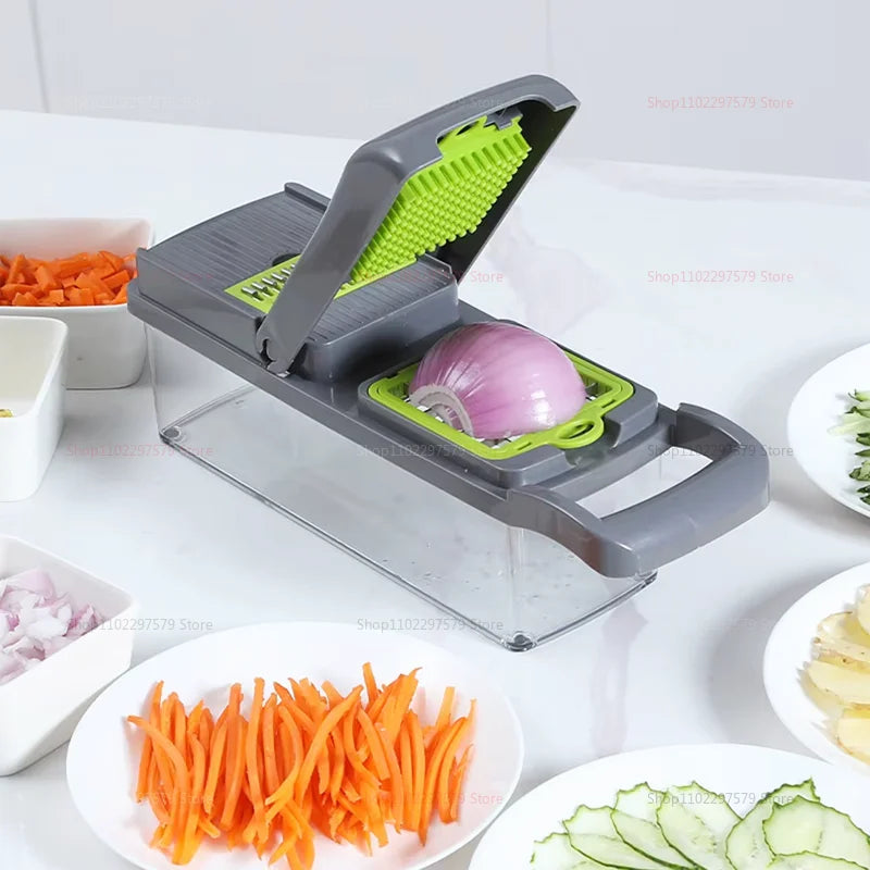 Multifunctional Portable Kitchen Chopper Vegetable Shredder Slicer,
