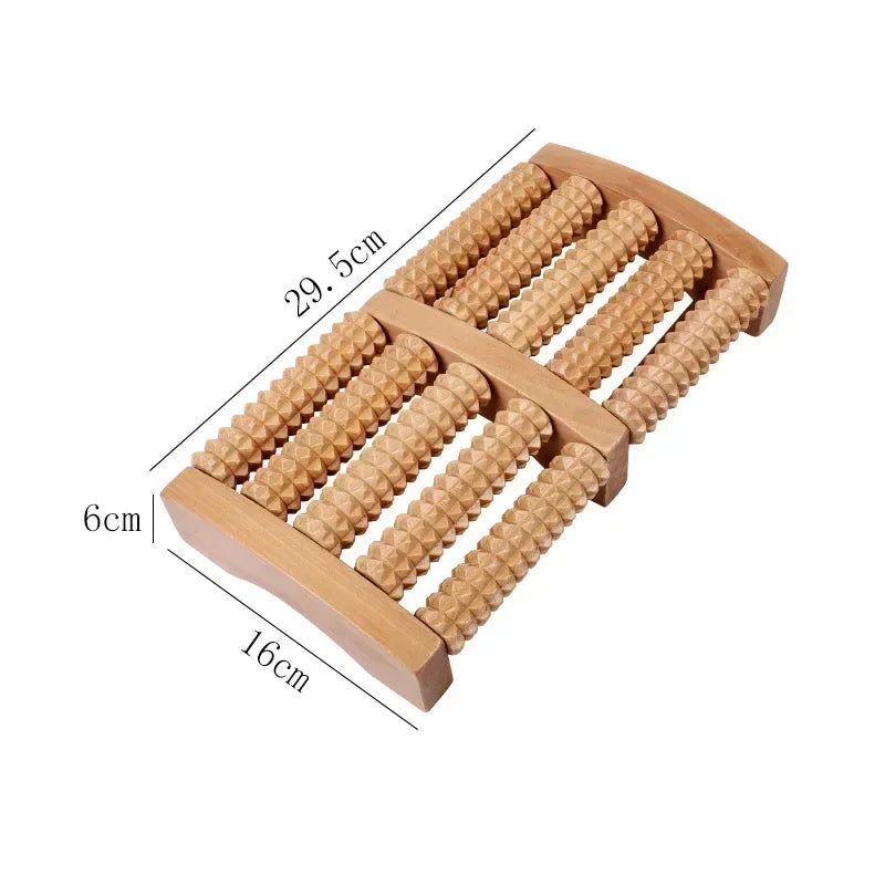 Wooden Foot Roller Wood Care Massage Reflexology Muscle Relax Relief Massager